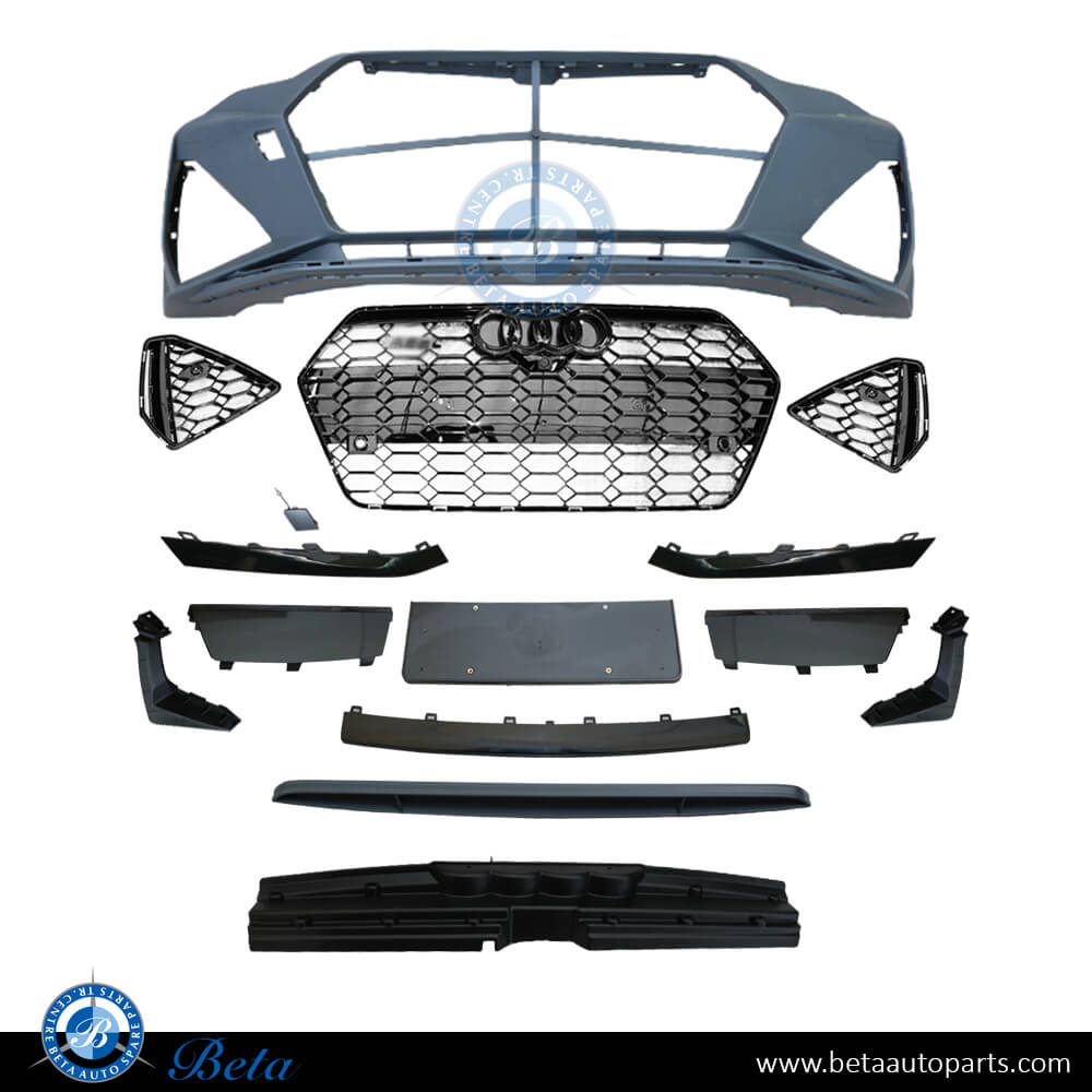 Front Bumper Assembly Upgrade to 2019 RS6 Look for Audi A6 2015-2018 models, Part Number 4G0807065R Front Bumper Assembly Upgrade to 2019 RS6 Look for Audi A6 2015-2018 models, Part Number 4G0807065R